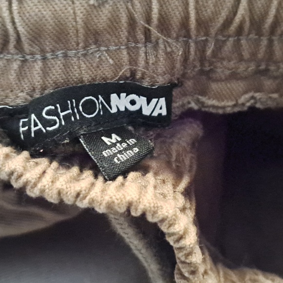 Fashion Nova Black and Tan Joggers - Picture 3 of 4